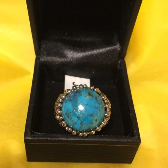Jewelry - NWT Genuine Turquoise and Sterling Silver Ring